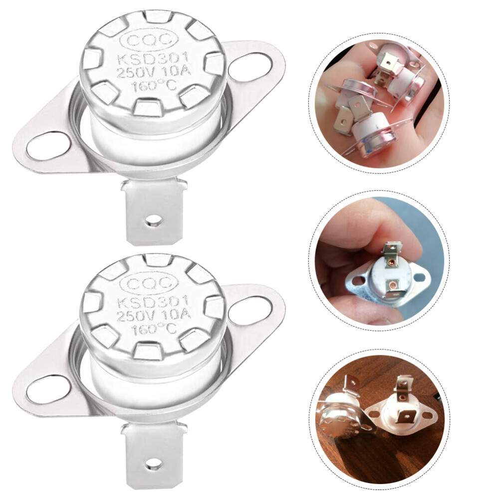 2 Pcs Thermostat Accessories Temperature Switches Coffee Maker Control
