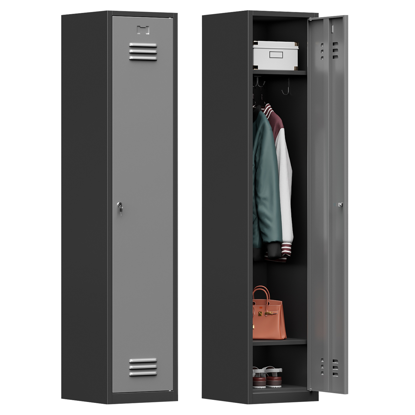 Metal Locker Metal Lockable Storage Cabinet Metal Locker For Employees Office BG