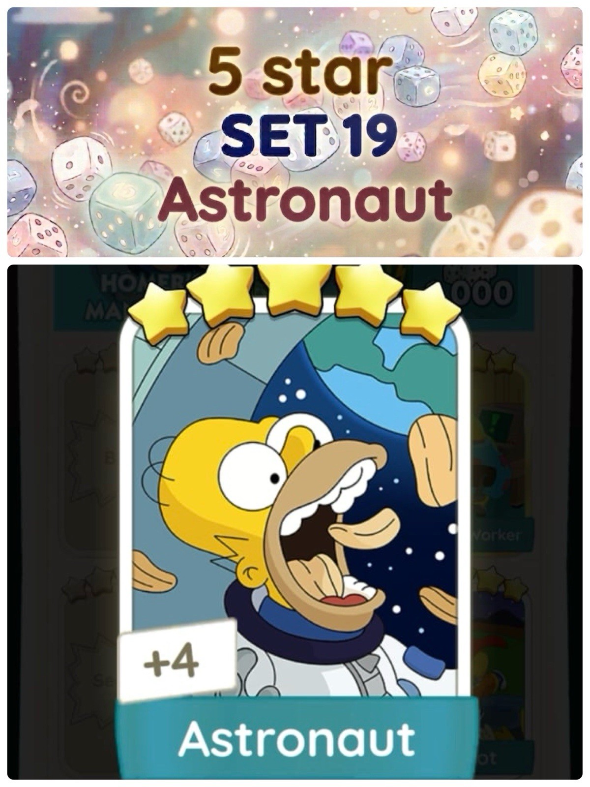 Astronaut - 5 Star - Set 19 Monopoly go