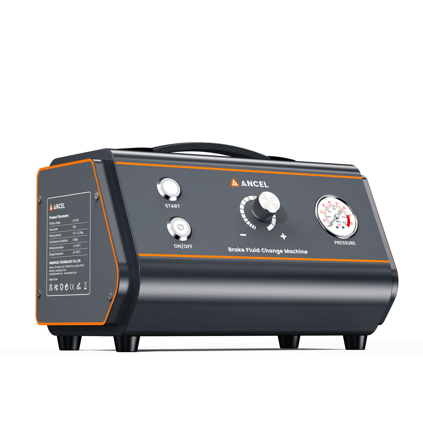 ANCEL BR1000 Brake Fluid Change Machine Self-Sealing Plug Fluid Exchanger