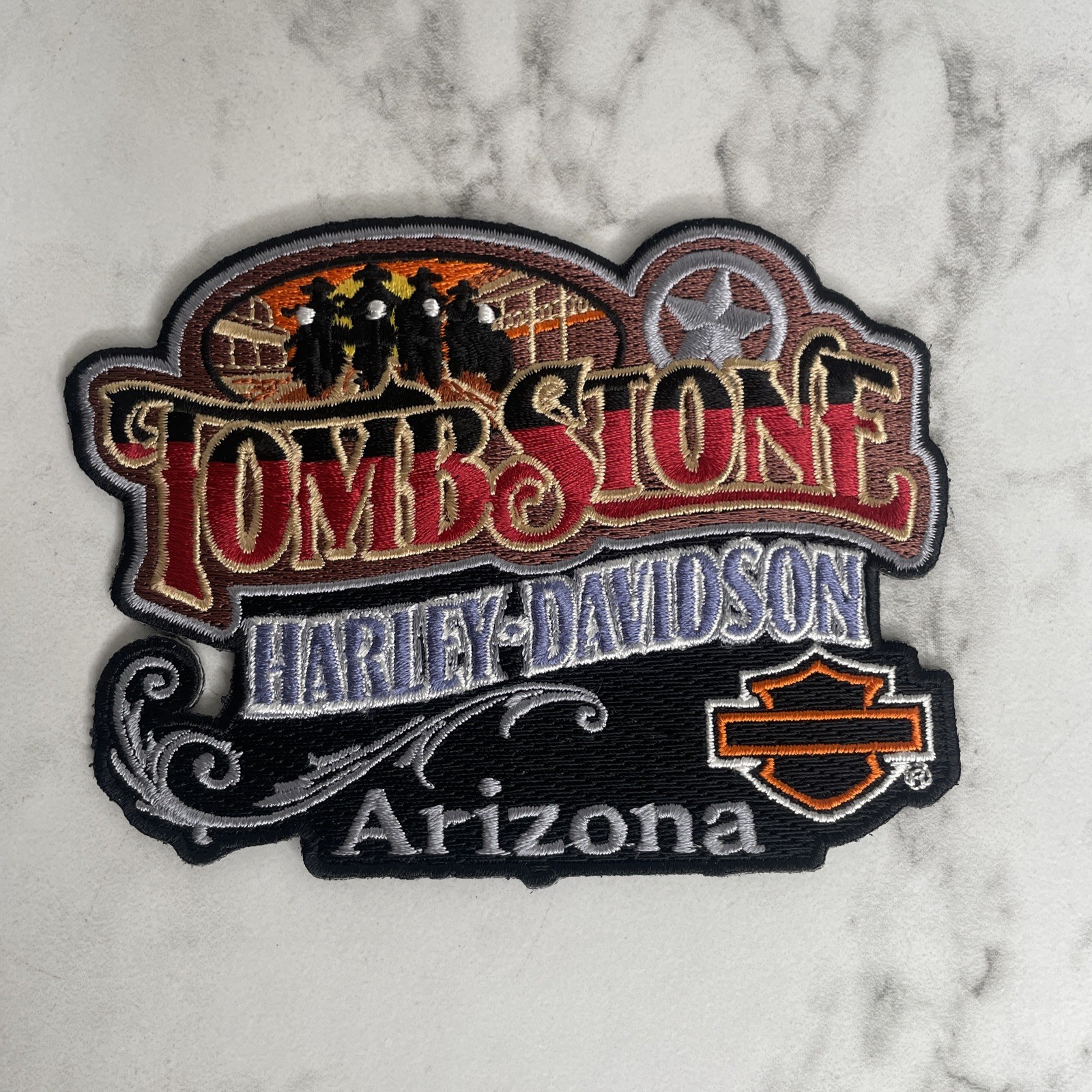 Tombstone Harley Davidson Arizona Patch Emblem A13