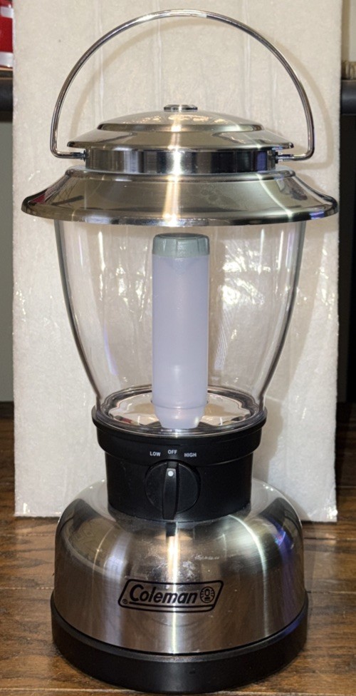 Coleman LED Classic Special Edition Lantern Silver 200 Lumens Model 5329