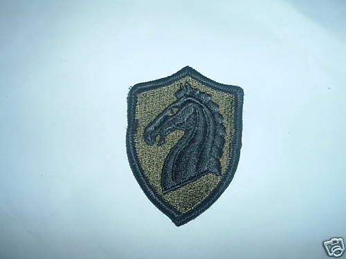 Military Patch US ARMY 107TH ARMORED CAVALRY SUBDUED SEW ON FOR BDU'S