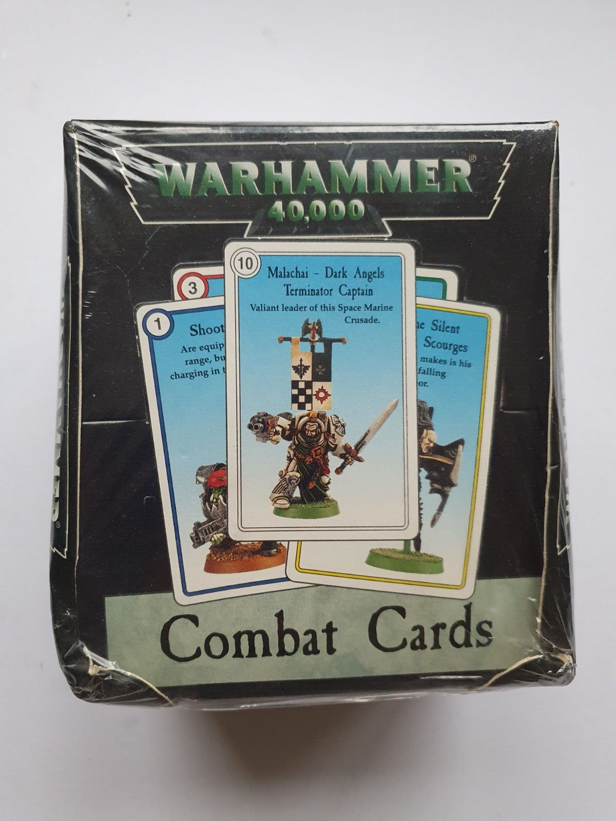 V.RARE WARHAMMER 40K COMBAT CARDS  x 20 MINT FACTORY SEALED BOX  1999 ORIGINAL
