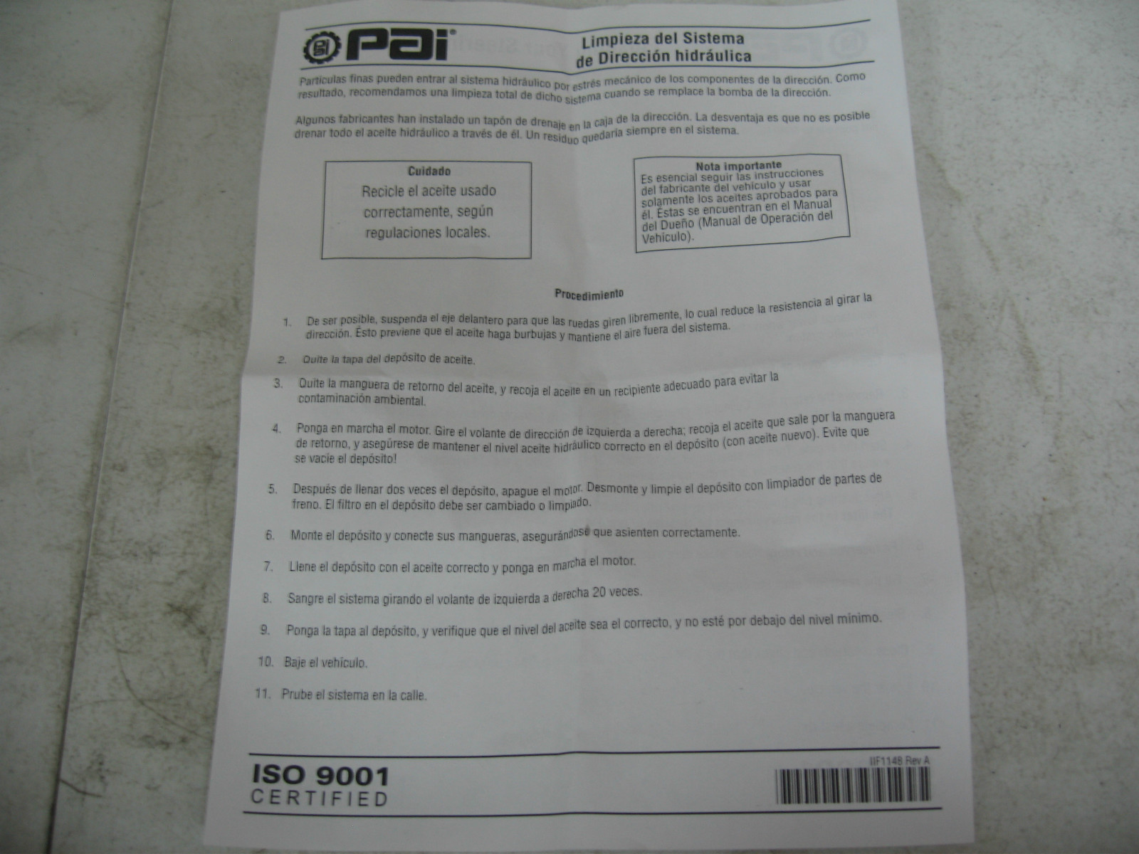 Power Steering Pump RH Rotation for International Excel# 451421E Ref# 1663204C91