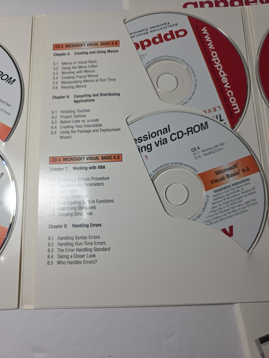 AppDev Visual Basic 6.0 14 CD Interactive Training BEGINNER TO ADVANCED