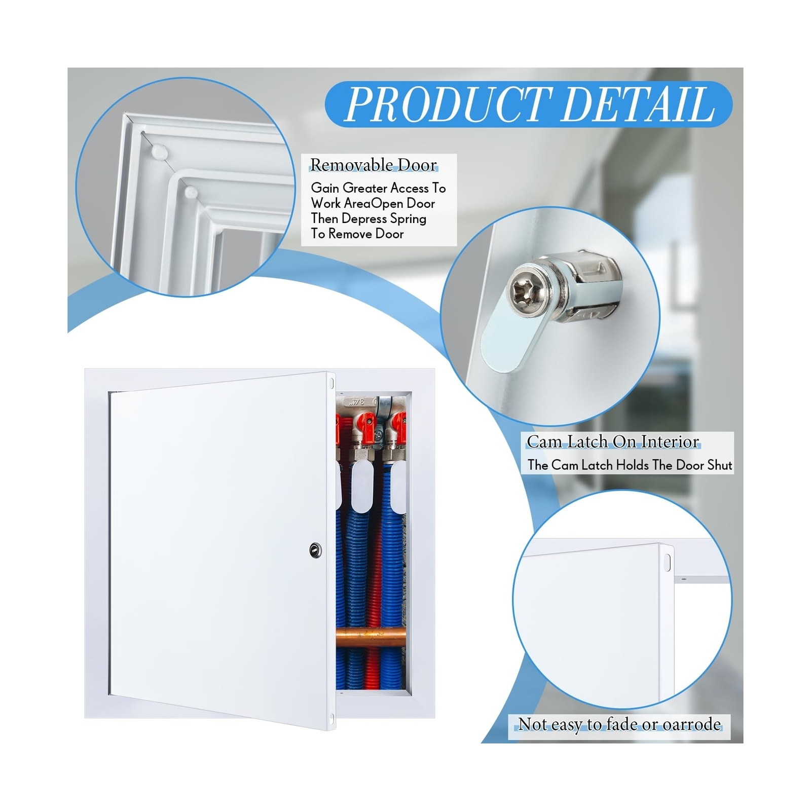 Access Panel Wall Hole Cover Metal Drywall Access Door Electrical Panel Cover...