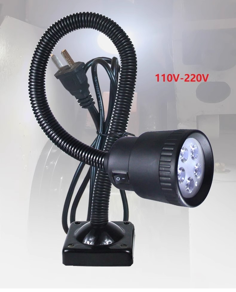 110V220V  Universal LED Machine Tool Lamp Adjustable Industrial Lighting Milling