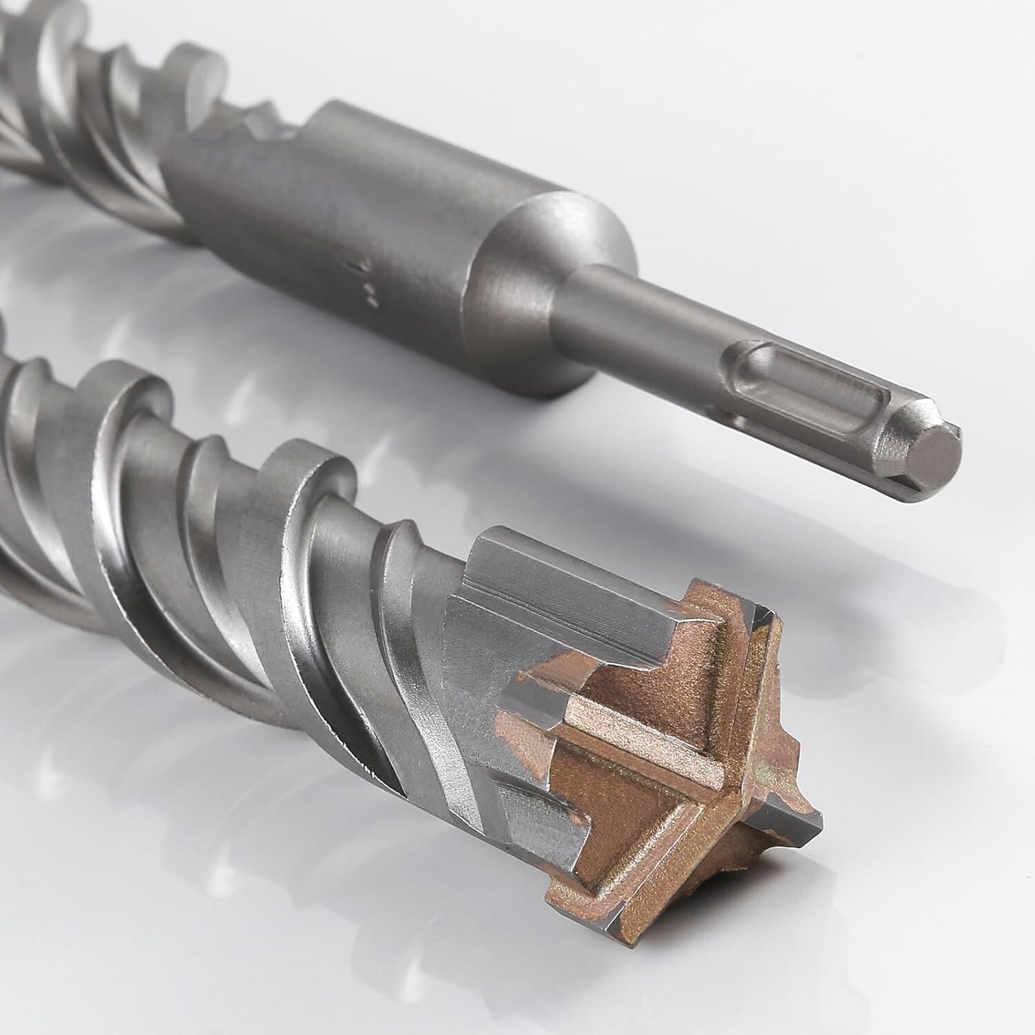 Concrete Drill Bit 3/4" X 12"-10" Cross-Type Double Thread Carbide Material Iron