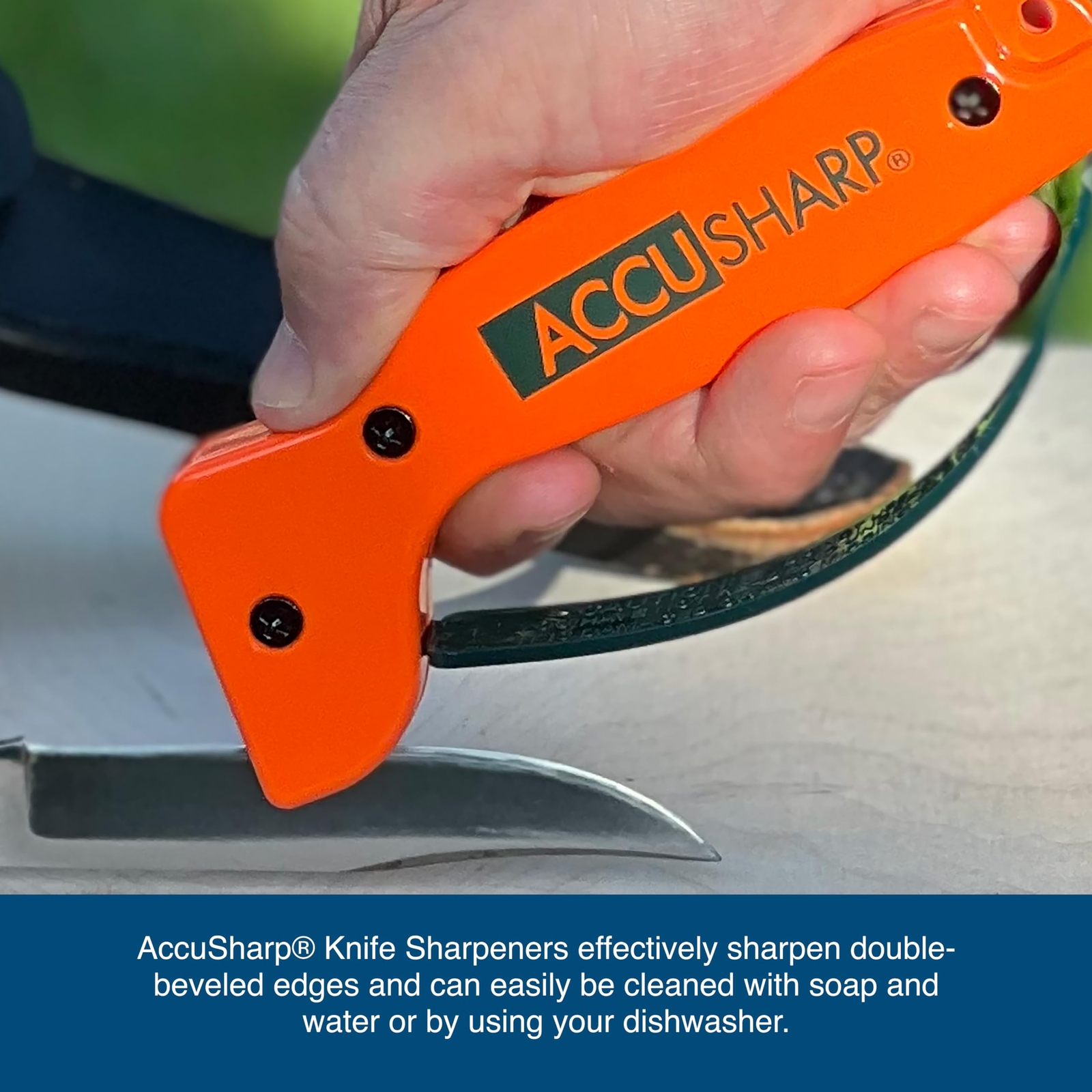 Knife Sharpener Ergonomic Comfortable Handle Compact & Easy to Use Restore an...