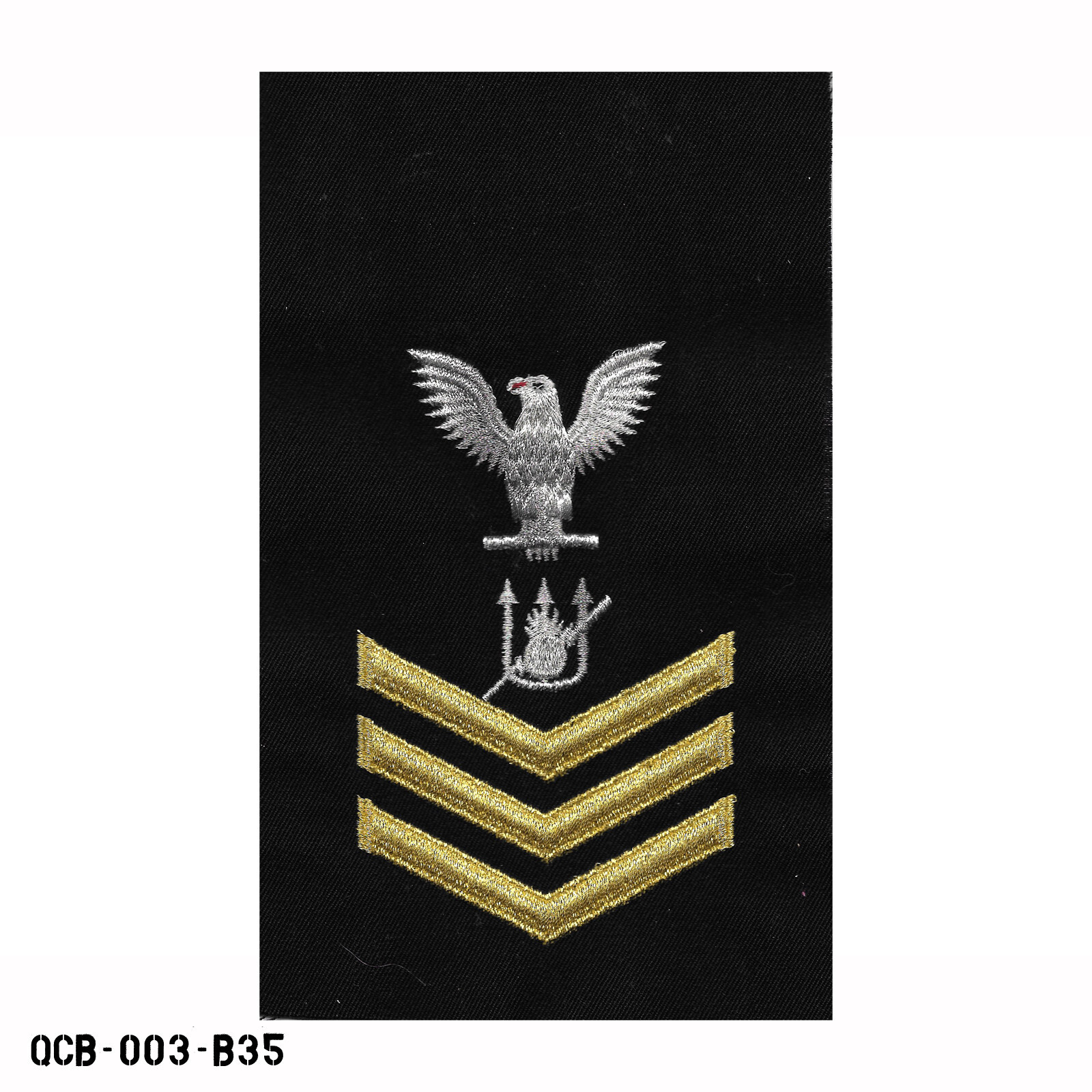 US Navy PO1 E-6 Petty Officer First Class Weapon's Tech Sleeve Patch USA ~ NEW