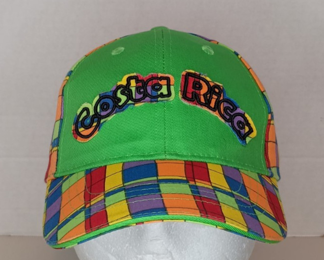 Costa Rica Cap Hat Youth OSFA Multi Color Hook And Loop Adjustable Original NWOT