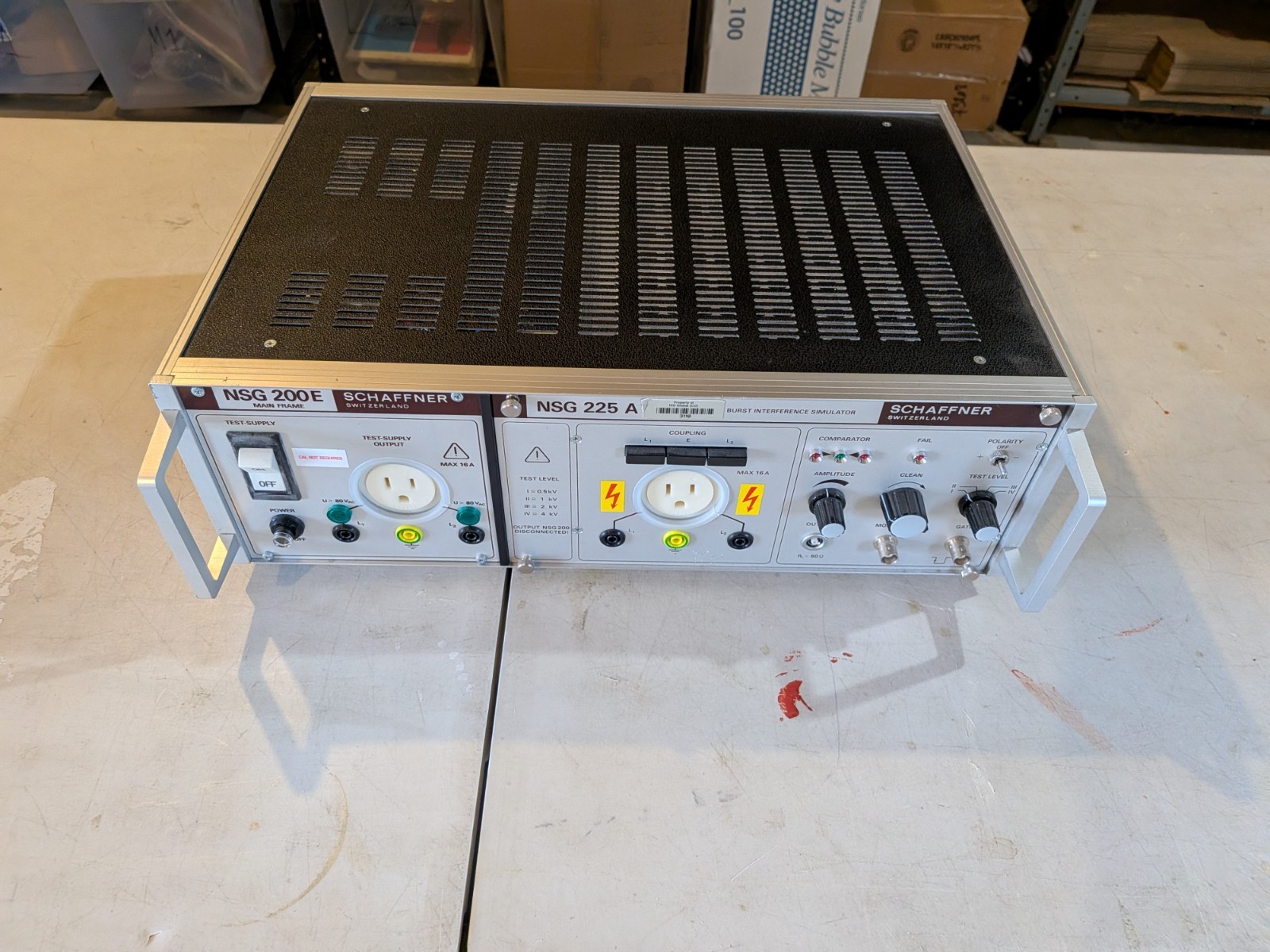 Schaffner NSG 225A Interference Generator NSG 200E Main Frame