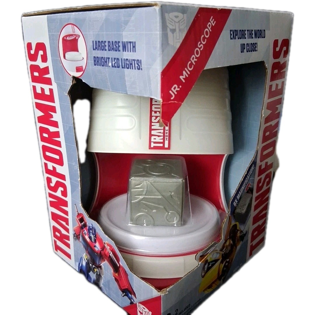 Transformers Jr. Lighted Microscope 8X Magnification New In Box