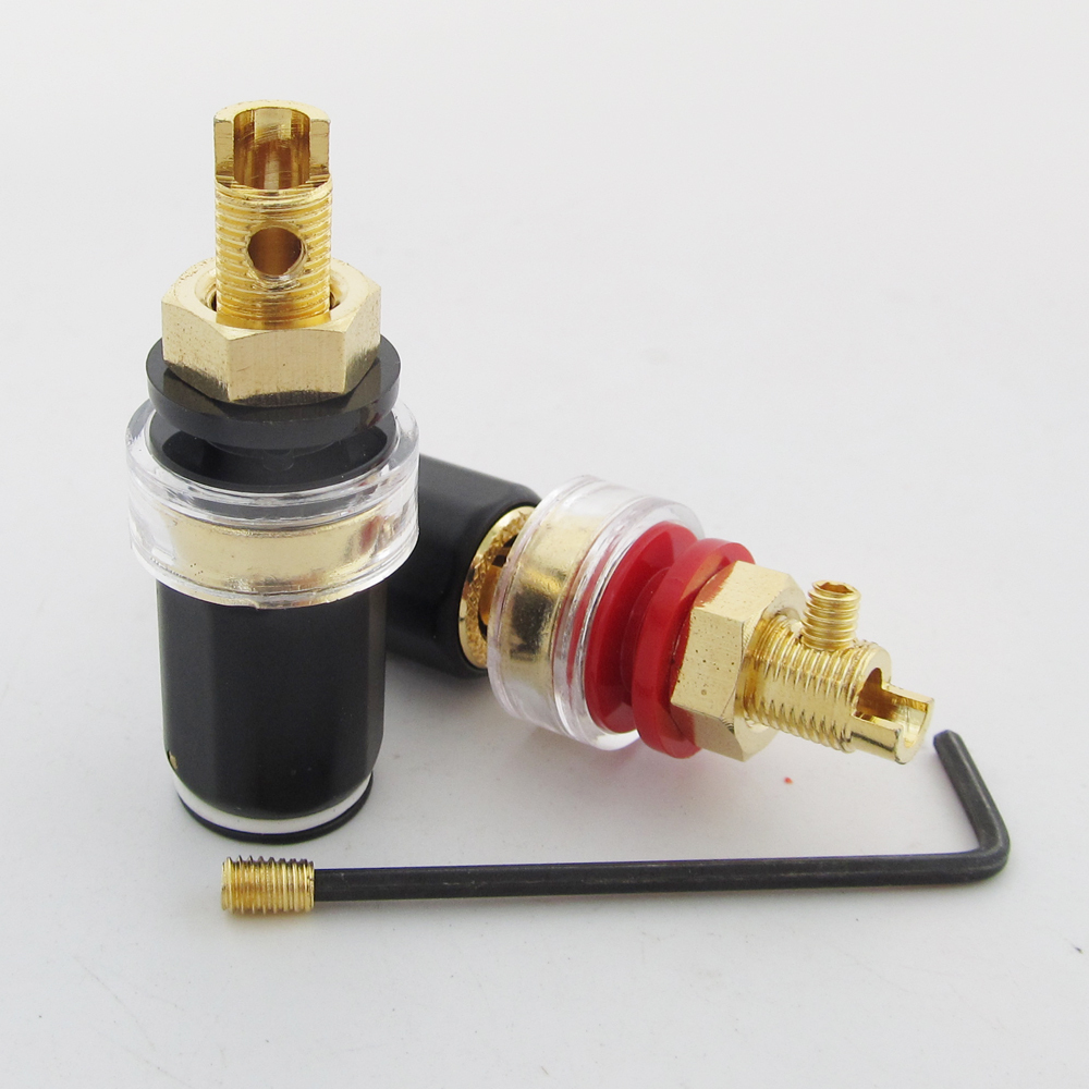 40pcs High Quality Pure Copper HiFi Amplifier Speaker Terminal Binding Post 50mm