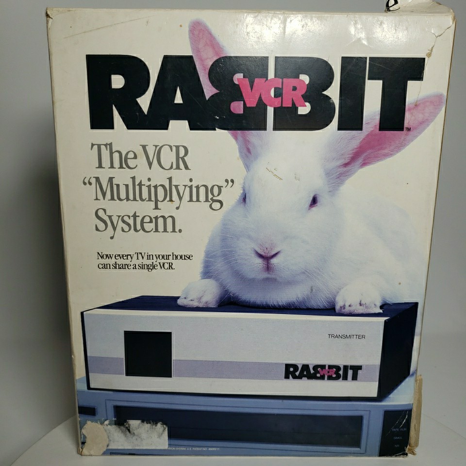NOB Vtg. Rabbit VCR Multiplying System Model TR-7000, Appears It's a Failed Gift