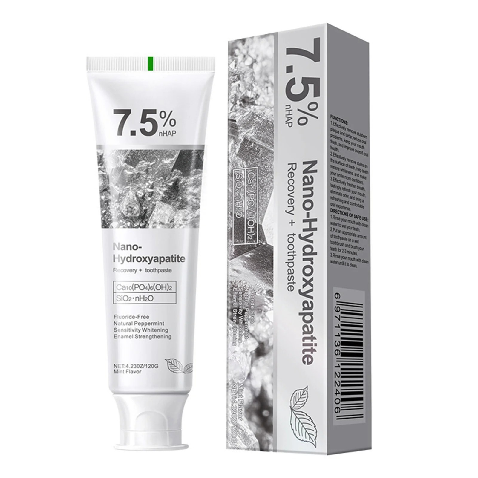 7.5% Nano Hydroxyapatite Toothpaste -  Remineralize & Sensitivity Relief