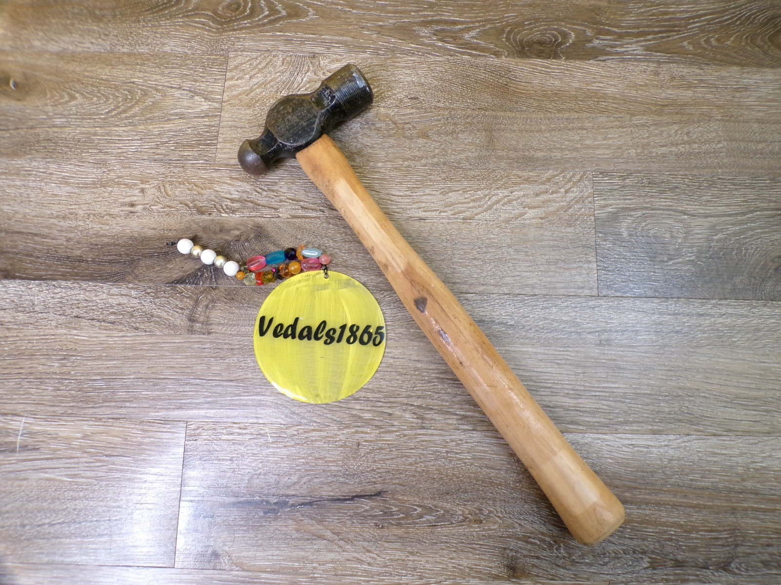 Ball Peen Hammer Wood Handle 15.5" Long - Solid!
