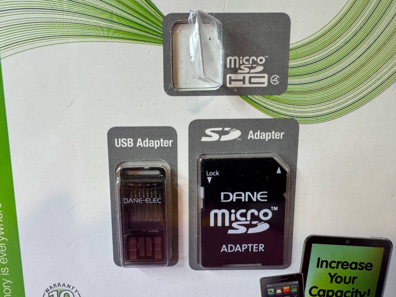 DANE USB ADAPTER/ MICRO SD ADAPTER. No Micro card. Adapters only