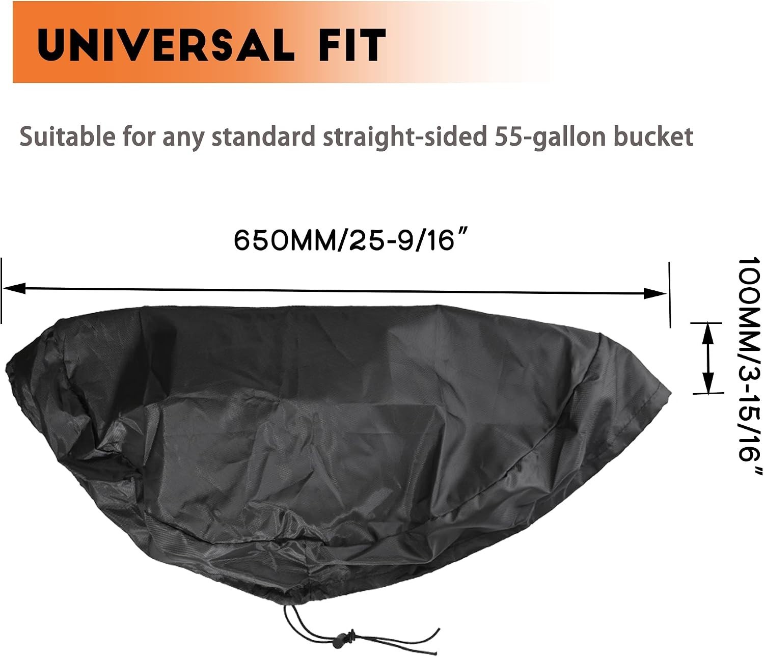 Versatile 55 Gallon Drum Cover Set - 2 Adjustable, Waterproof & Easy to Maintain