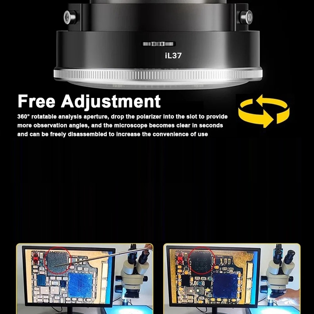 IL37 Microscope Professional Polarized LED Light for Clear Visuals C7D14421