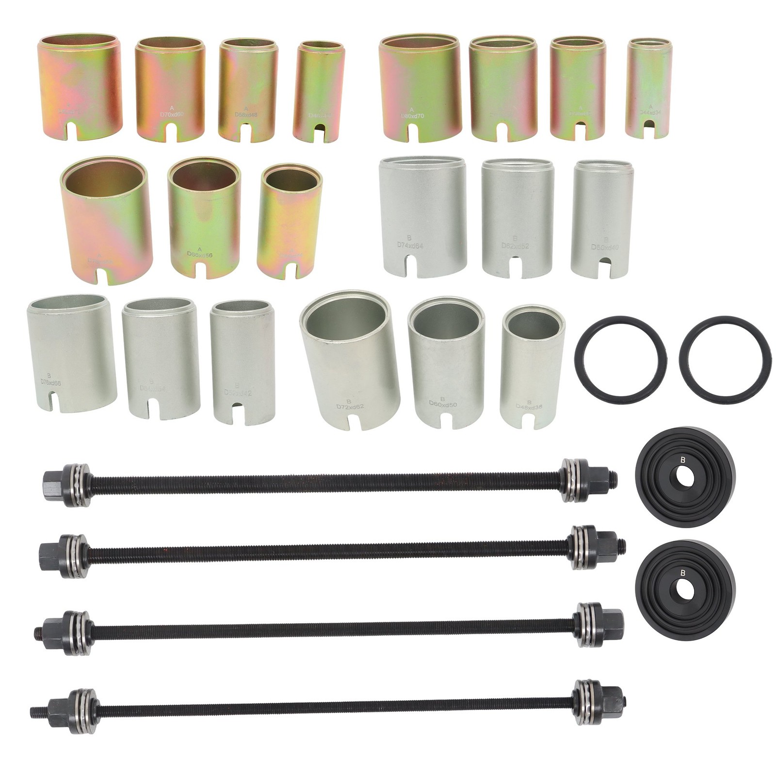 26PC Press Pull Sleeve Kit Bush Bearing Removal Insertion Tool Kit Universal New