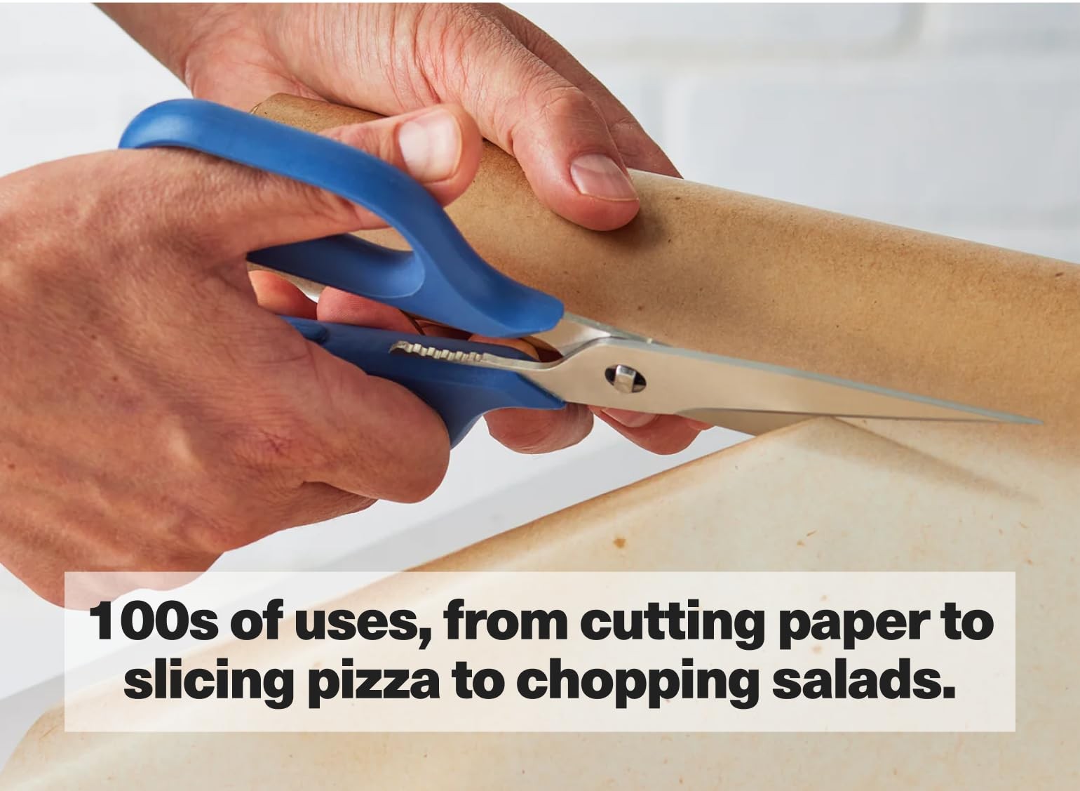 Heavy Duty Kitchen Shears - Comfortable Ambidextrous Scissors for Meat, Poult...