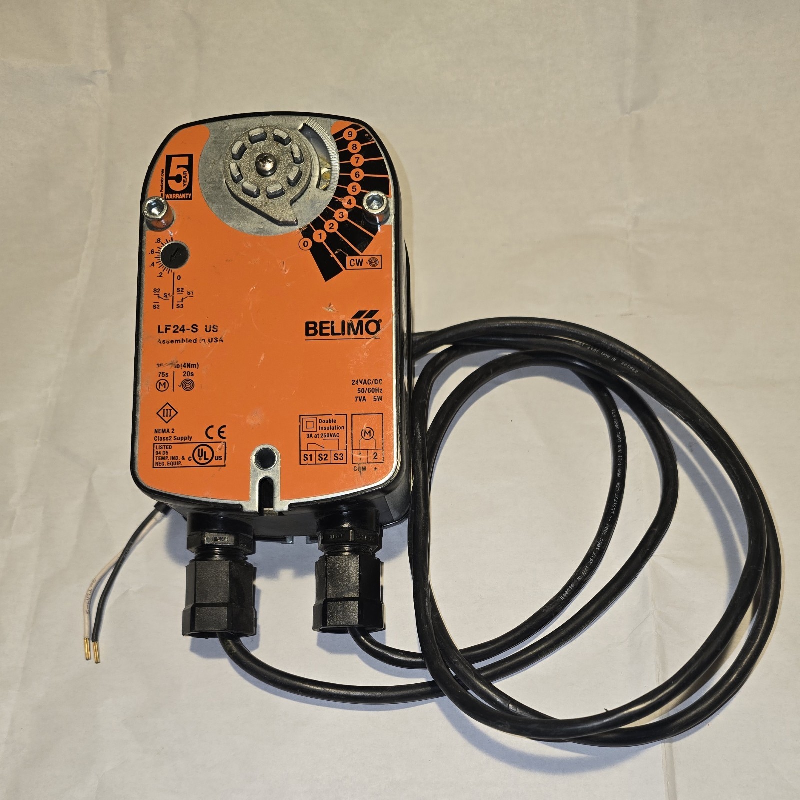 Belimo B222+LF24-S US Valve Assembly - 2 Position- FREE SHIPPING!!!