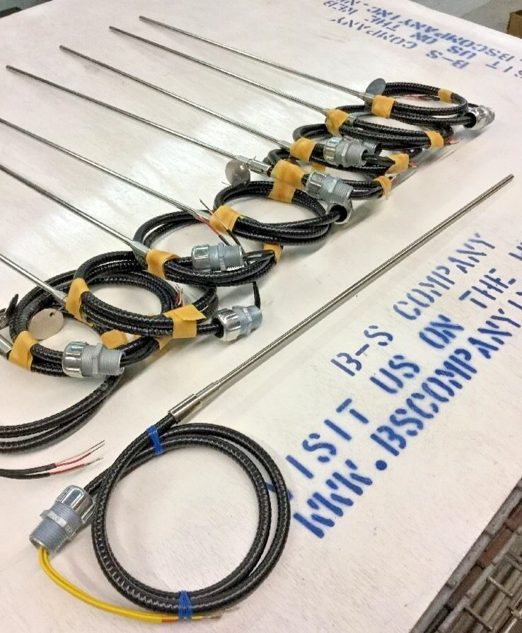 Temperature Sensor Probes 18" Long with Wiring & Connectors