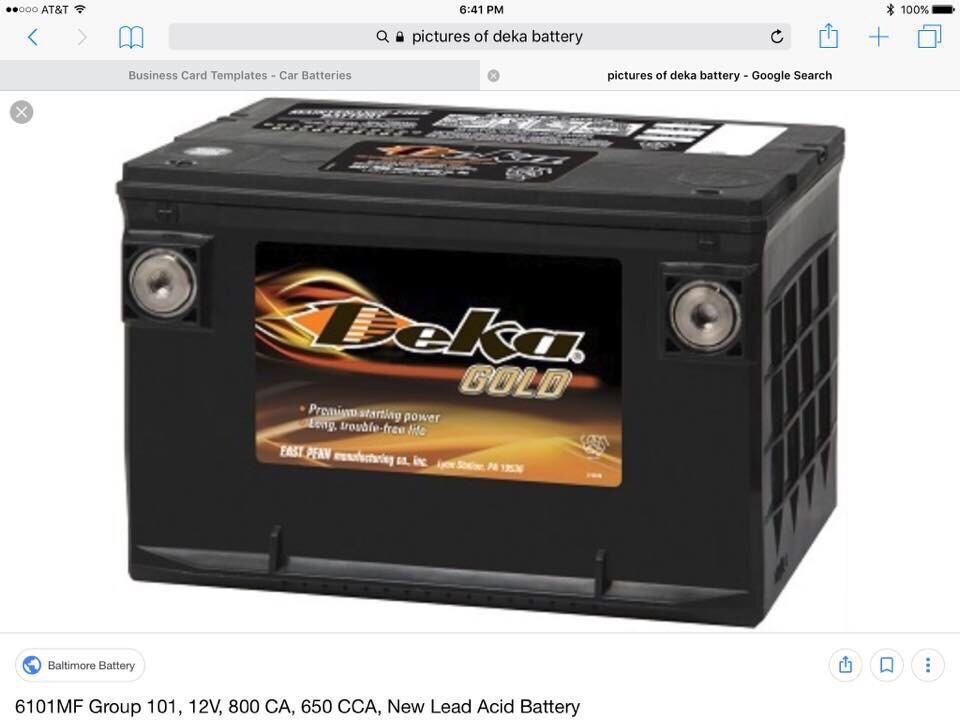 Deka batteries new and blems ...Kemmerers battery outlet formally HEISLERS 