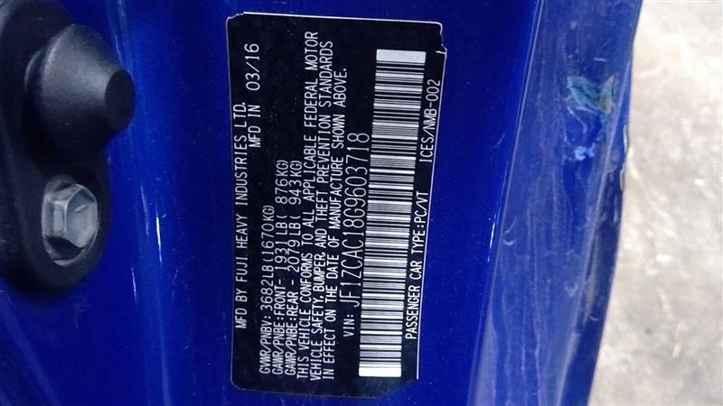 2016 Br-z Theft Module Sku#3353715