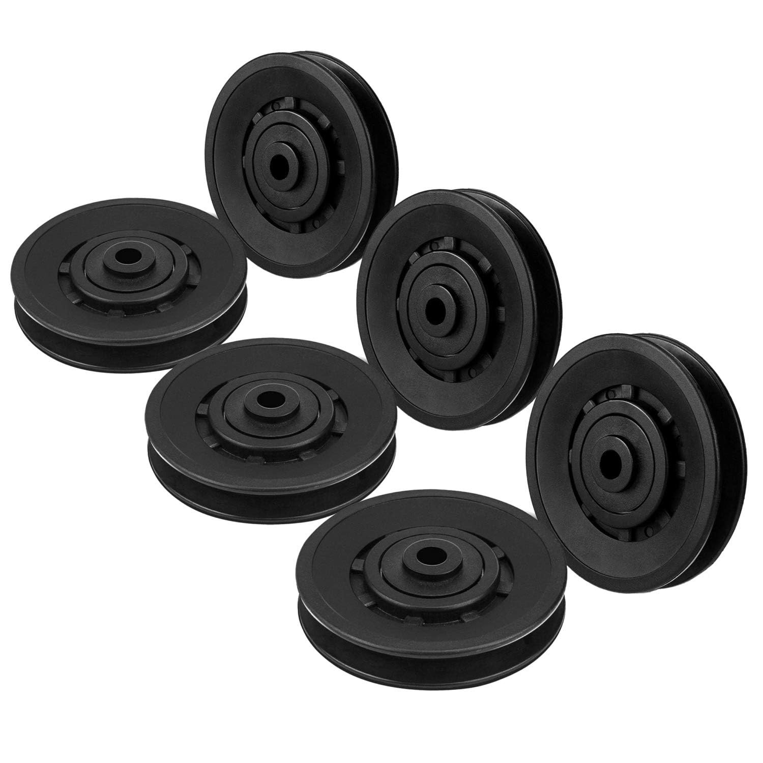 Pulley Wheel Bearing Universal Wearproof Nylon Pulley for Gym Cable Machine L...