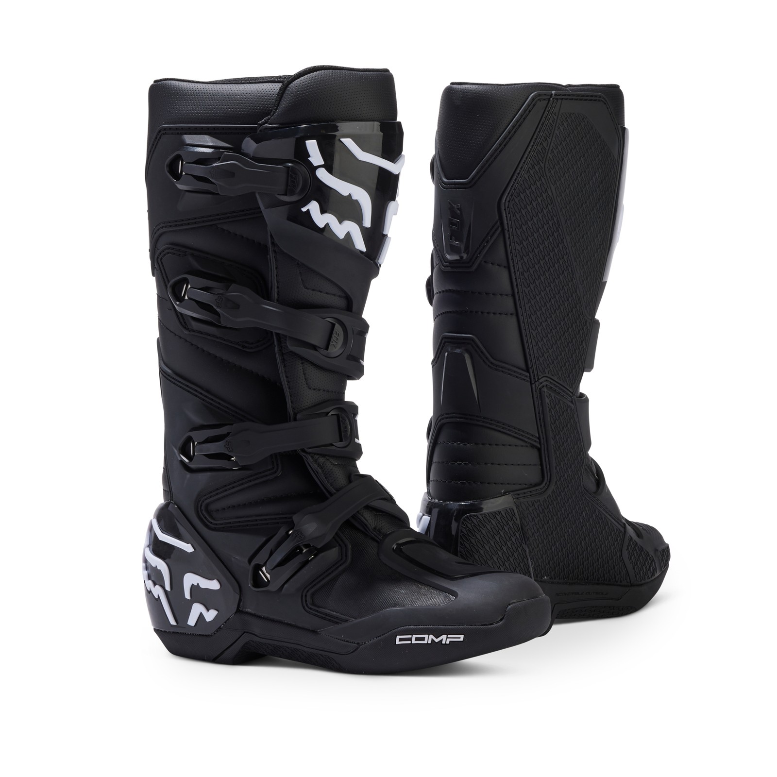 Fox Racing Youth COMP Motocross Boots (Black)  (Size 2) 30471-001-2
