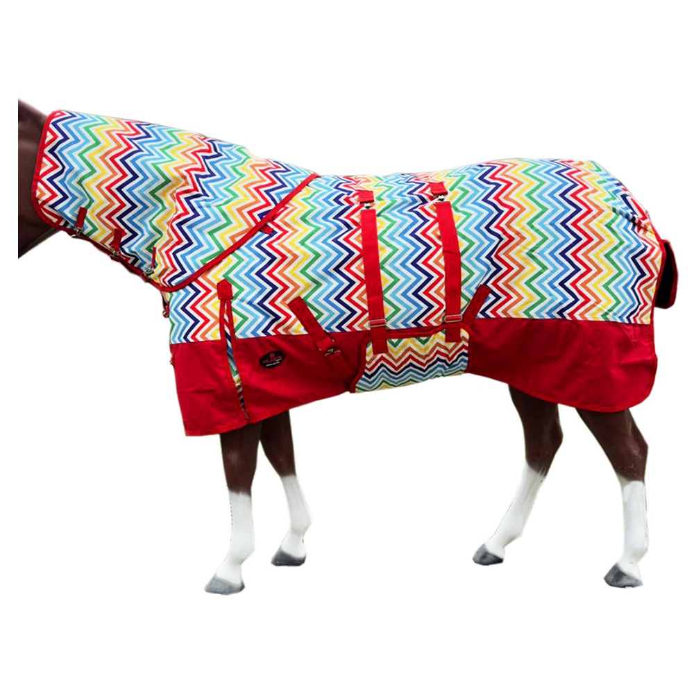 HILASON 1200D Winter Waterproof Poly Horse Hood Turnout Neck Blanket Belly Wrap