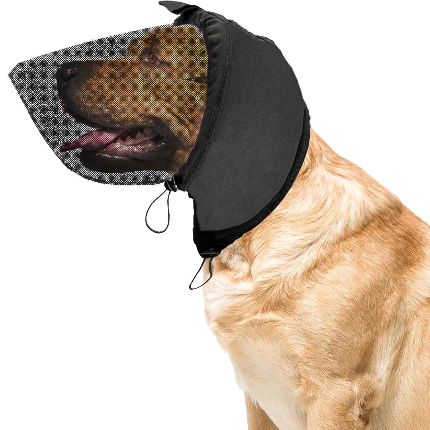 Field Guard for Dogs Outdoor Hiking Camping Foxtail Mask for Dogs (Large)