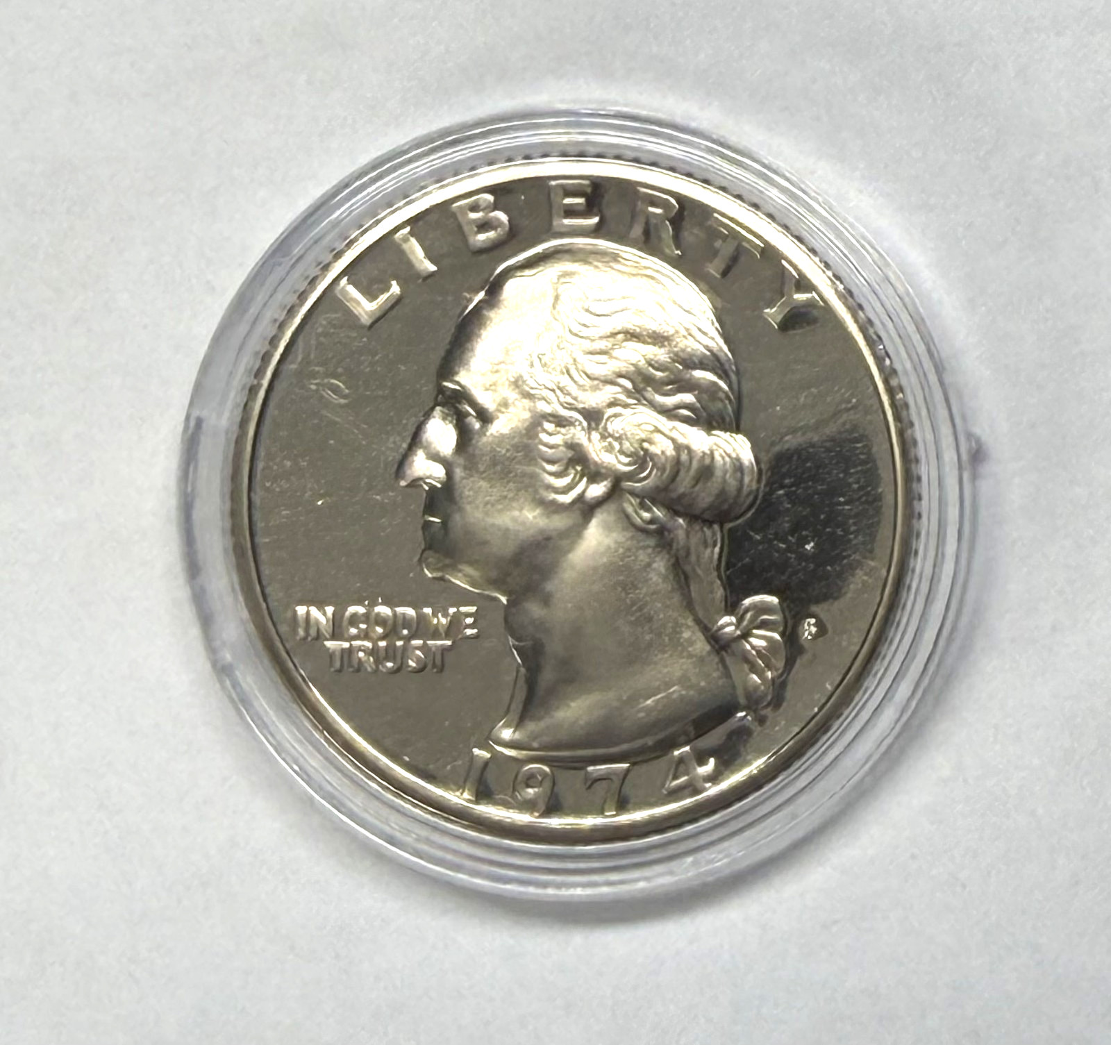 1974 S Proof Clad Washington Quarter, Uncirculated  - for your quarter book!