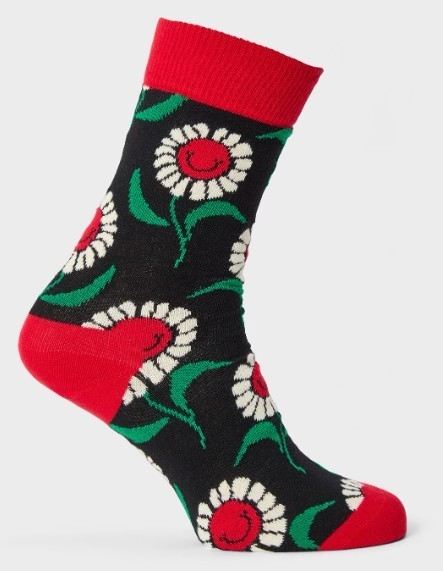 Happy Socks Sunflower Pop  UK size 7-12  RRP £16