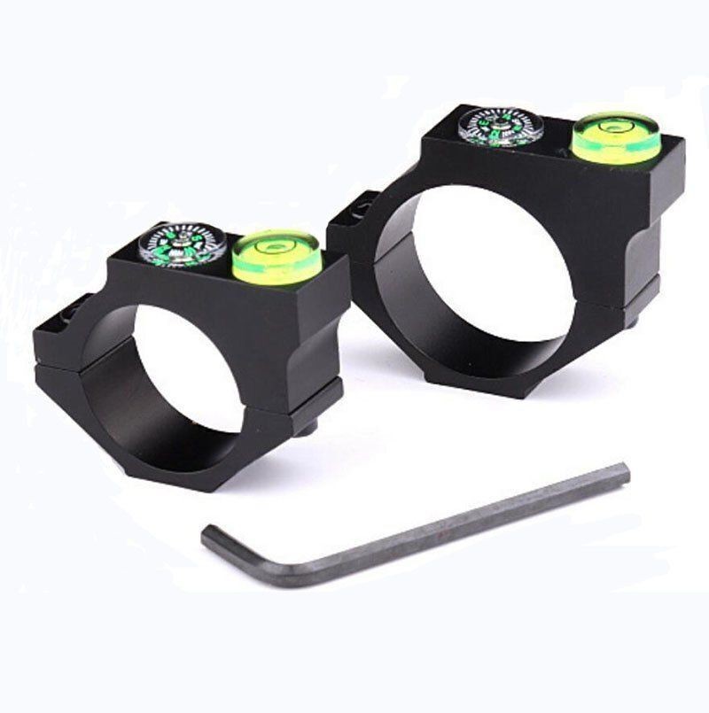 1PCS Anti Cant 25.4/30mm Bubble Level Device ACD Mount Ring w Compass for Scope