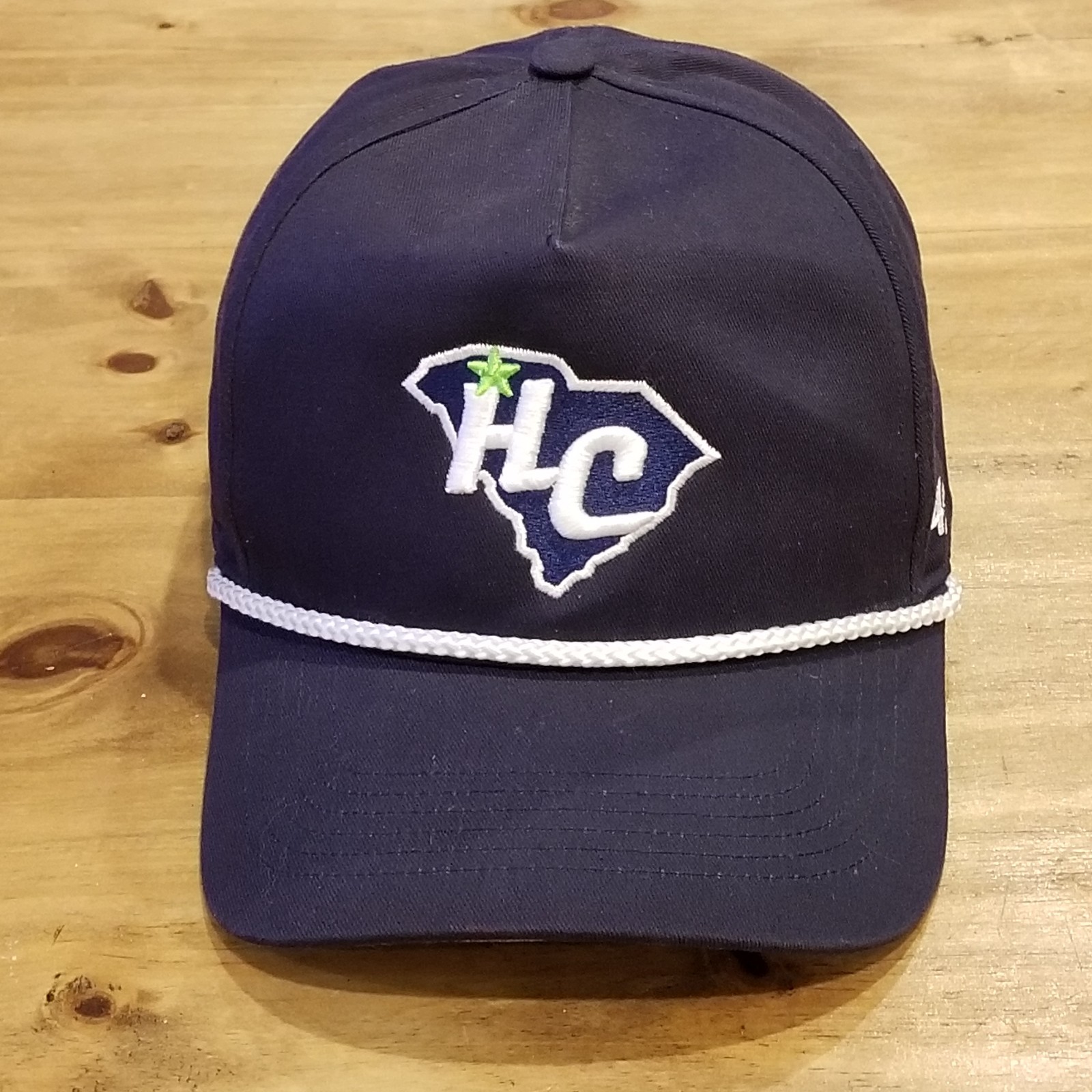 Hub City Spartanburgers Hat Snapback Blue 47 Brand Hitch Rope MiLB Baseball