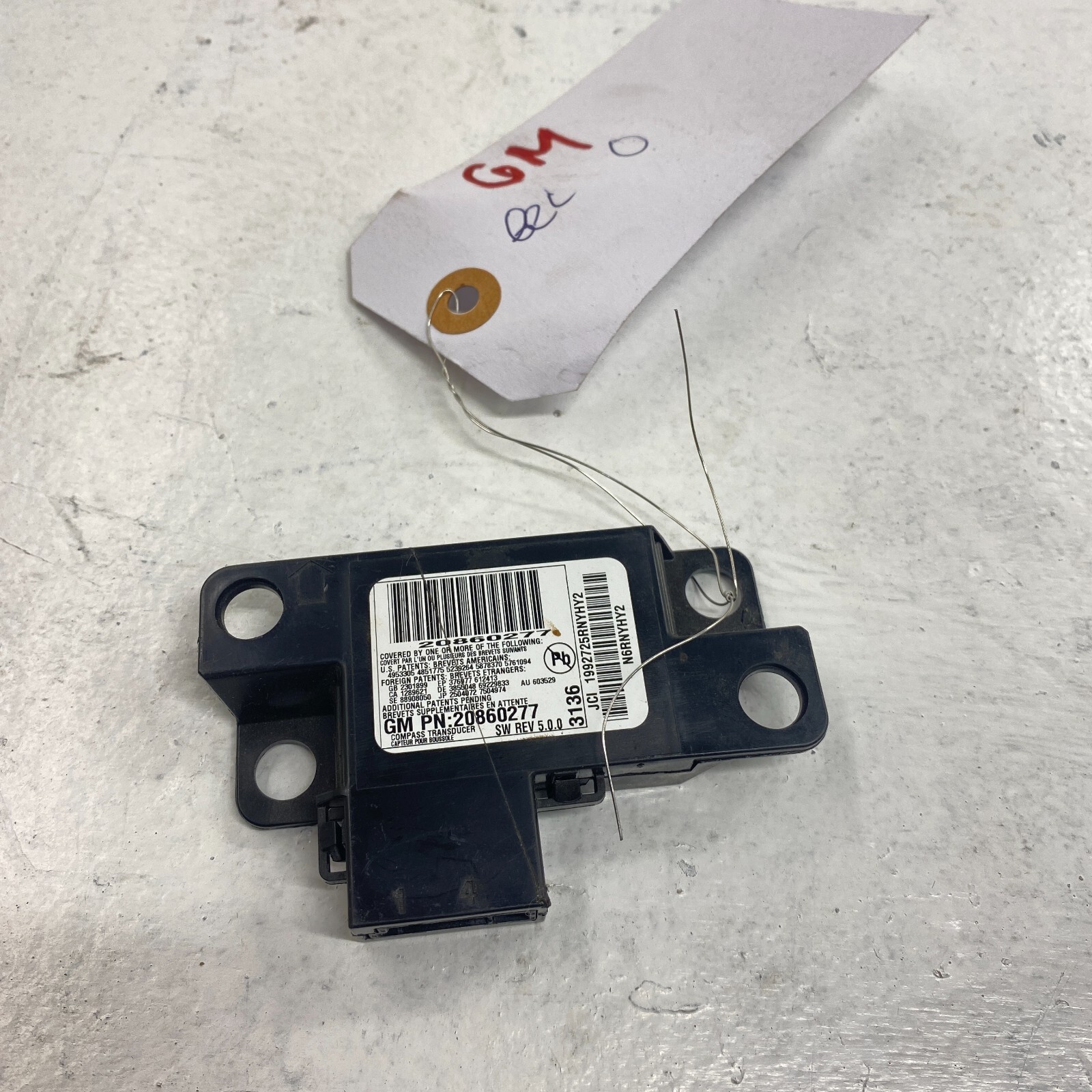 2013-2016 GMC ACADIA COMPASS RECEIVER MODULE TRANSDUCER UNIT OEM