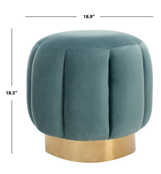Safavieh MAXINE CHANNEL TUFTED OTTTOMAN, Reduced Price 2172753351 SFV4707C