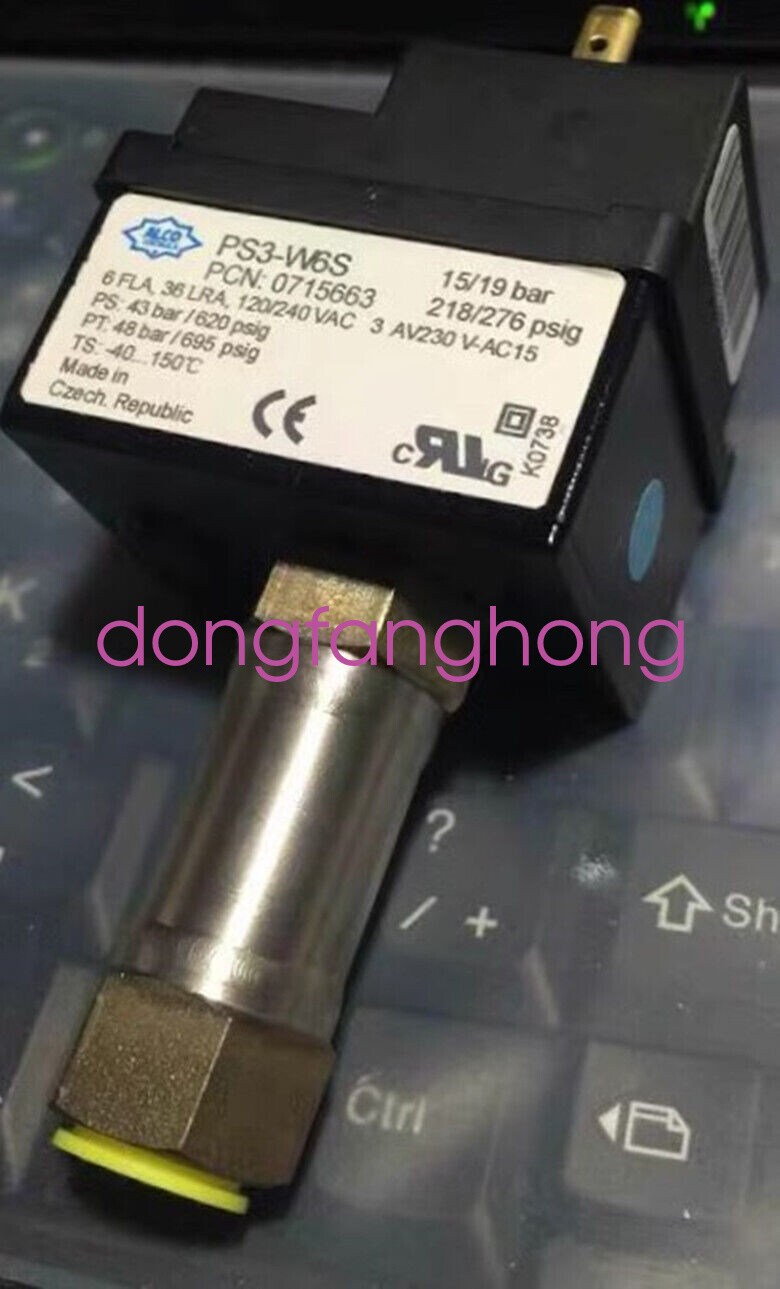 1pcs NEW ALCO PS3-W6S 15/19bar pressure switch controller DHL or FedEX or UPS