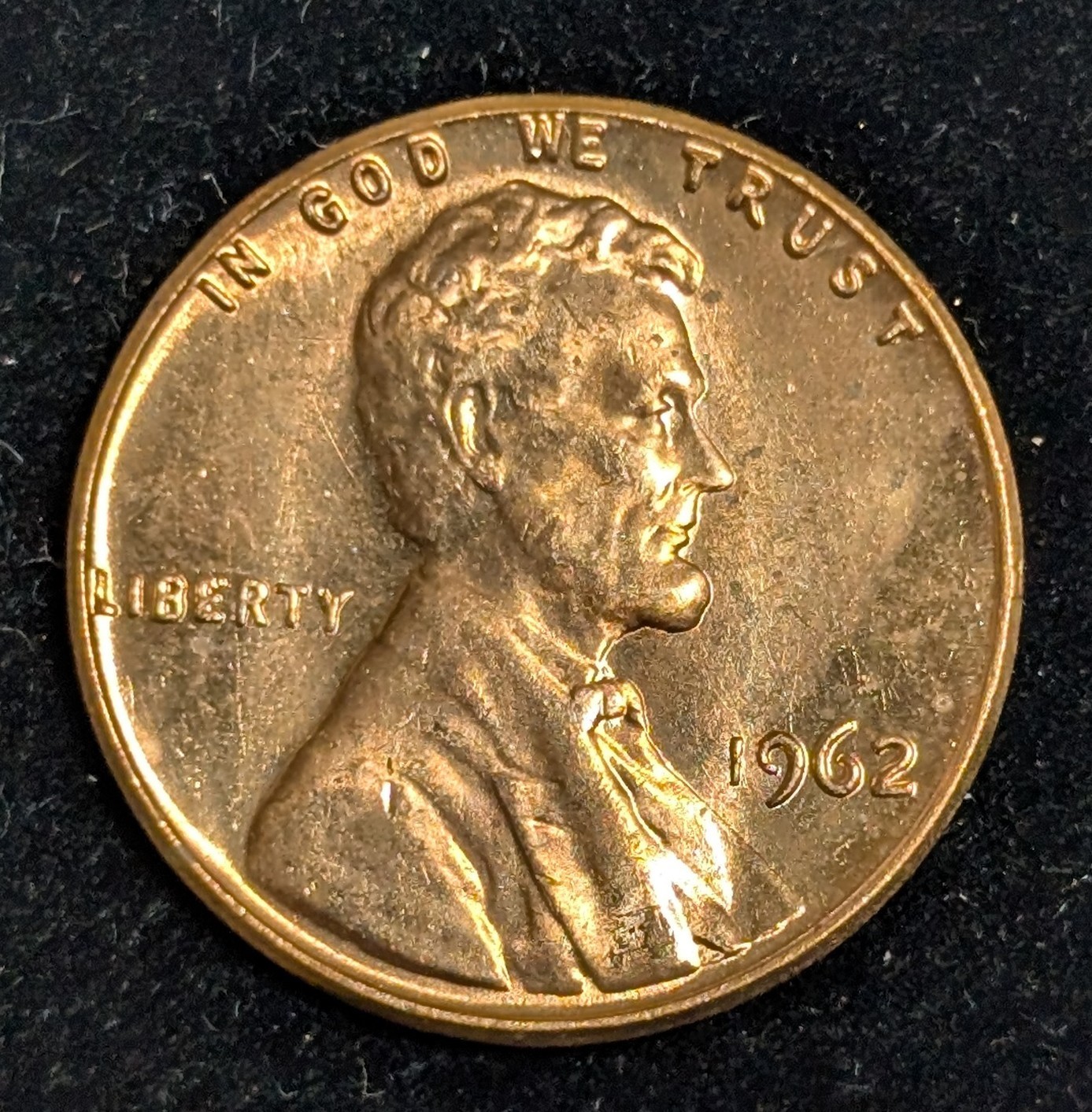 1962 US Cent Brilliant Uncirculated UNC KM# 201 Gem Red