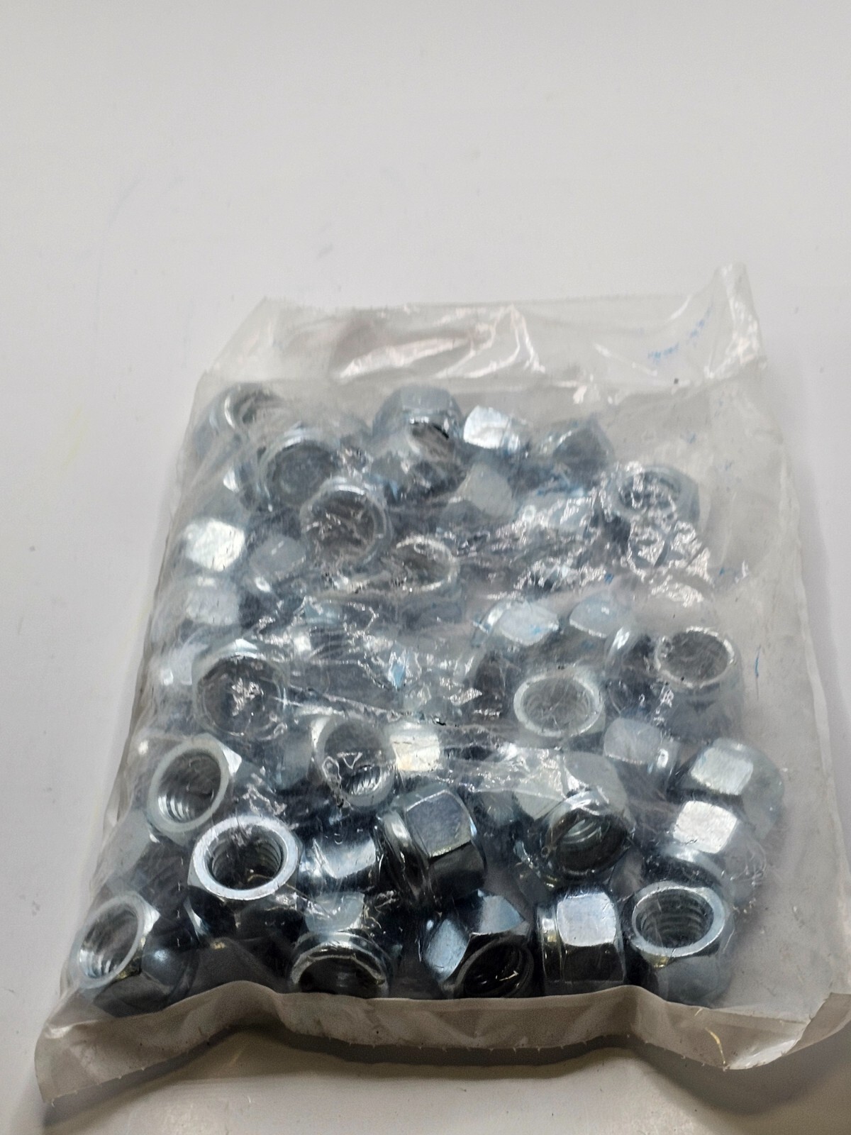 (QTY OF 50) Nylon Insert Hex Lock Nuts Zinc Plated Steel 1/2 - 13