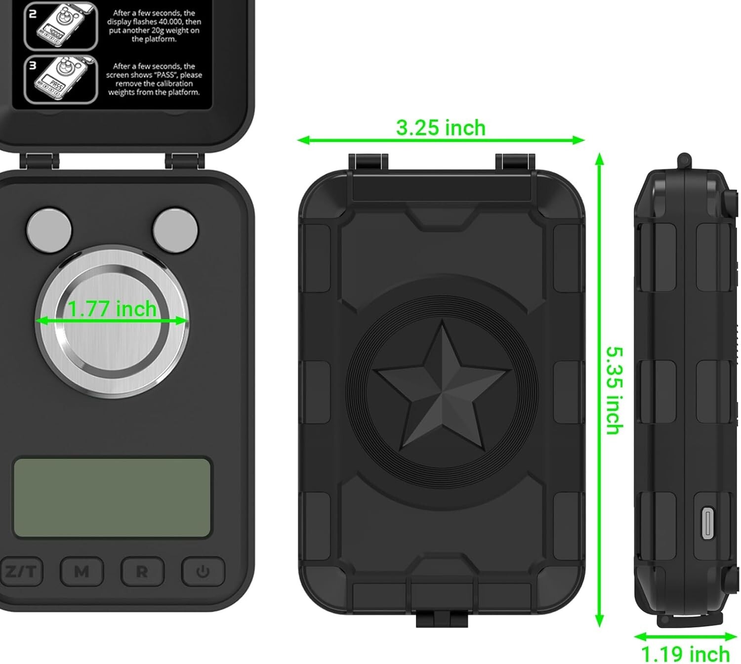 Accurate Handheld Reloading Scale with Cycle Mode & Lightweight Design - 0.4 lbs