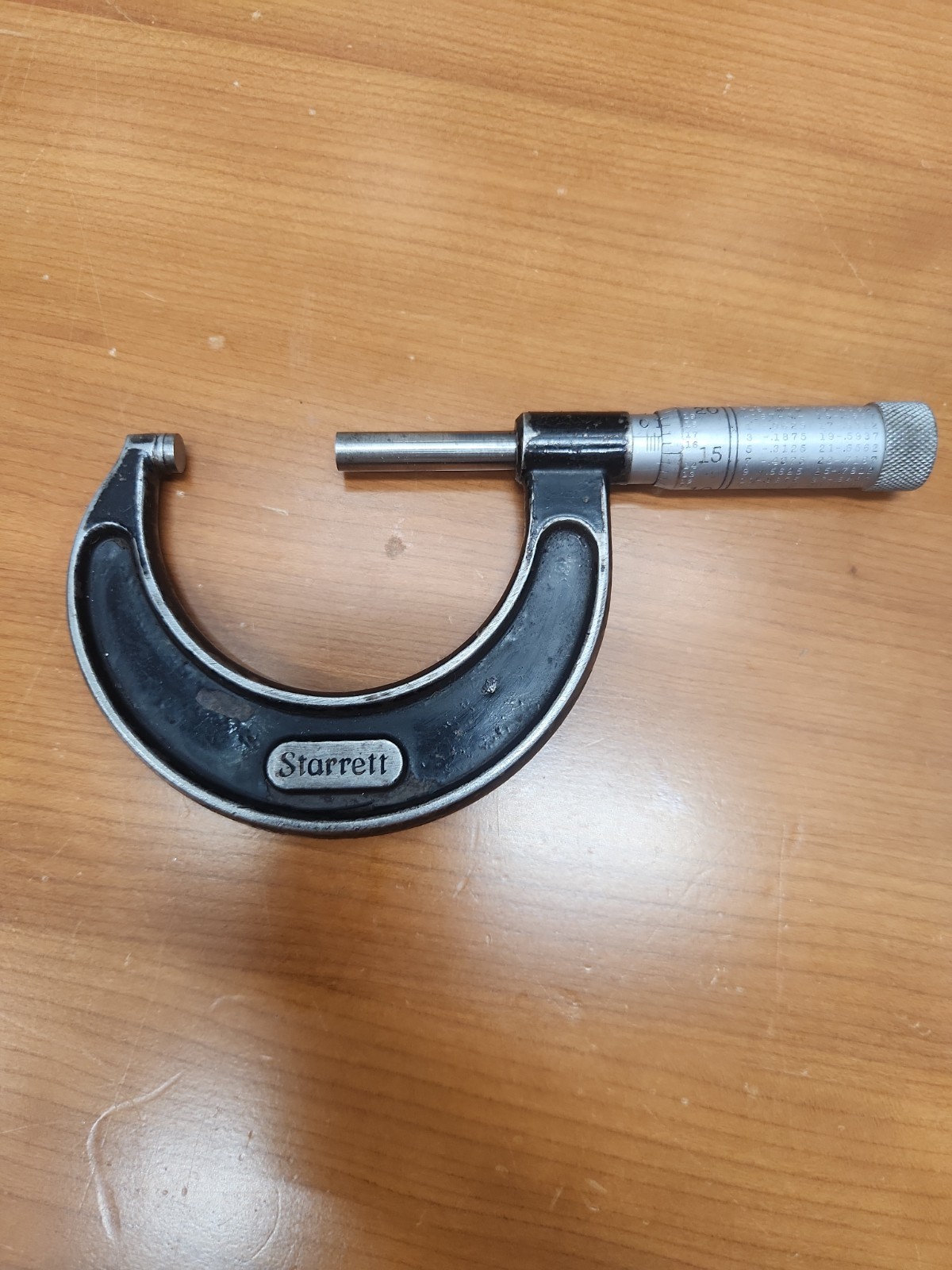 Starrett Outside Micrometer 1"-2” No. 436 1-2 Inch 0.001 Vintage USA
