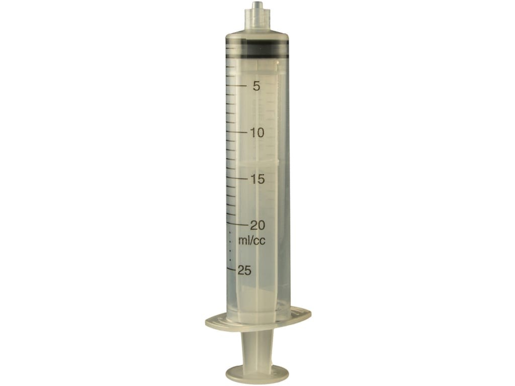 Jensen Global JG20CC-LL-20 - 20 cc Calibrated Manual Luer Lock Syringe - Bag/20