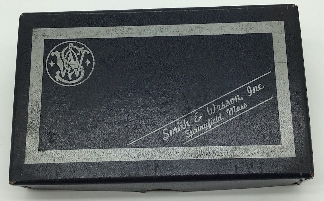 Vintage Smith & Wesson Box Two Piece Blue Metal Corners Circa 50’s & 60’s