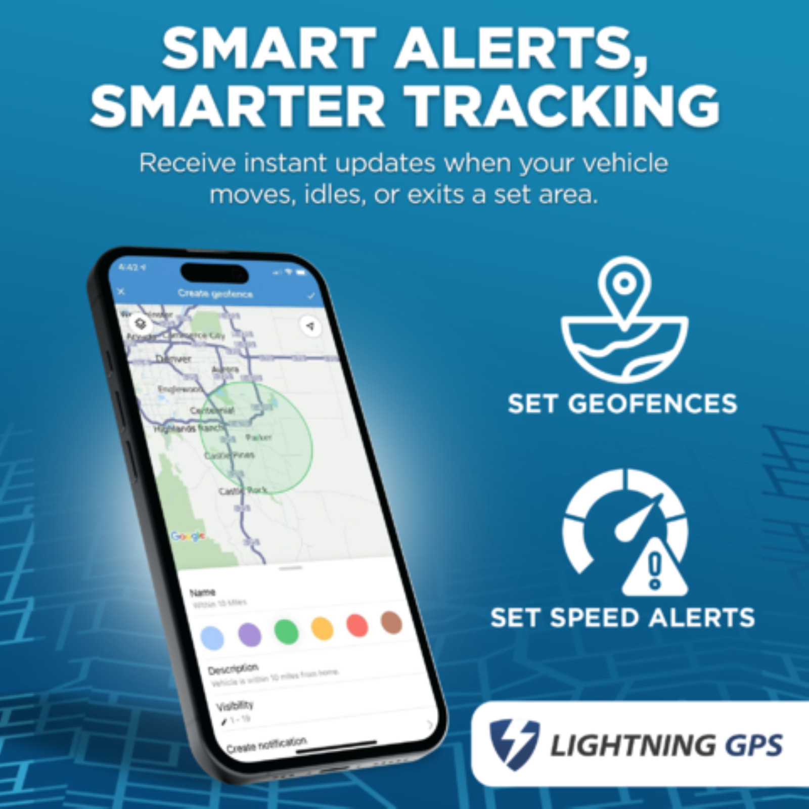 Lightning GPS Easy Hardwired 4G Real Time Hidden Tracking Device for Vehicles