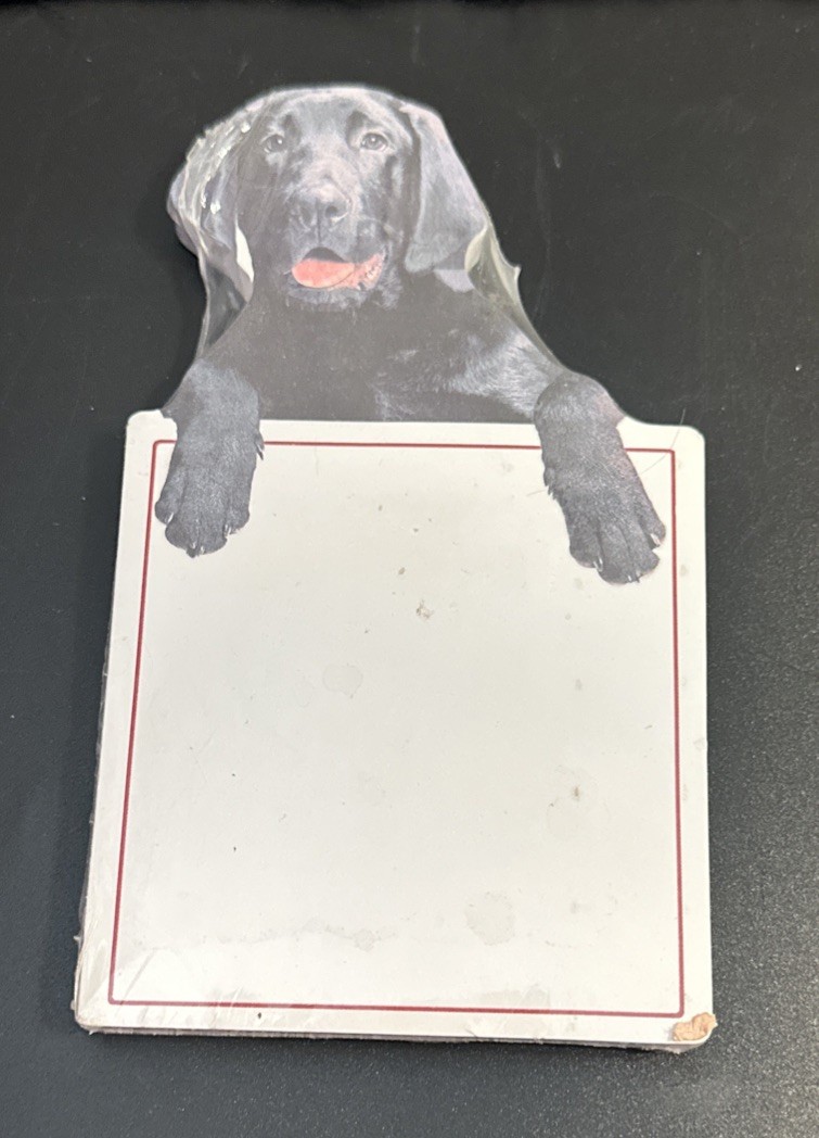 BLACK LABRADOR  Memo Pad/Note Pad by Hallmark PET LOVE New! 80 Sheets
